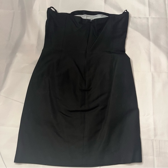 VINTAGE J. Crew strapless Black Dress LBD w/ Boning size 12 - Picture 5 of 7